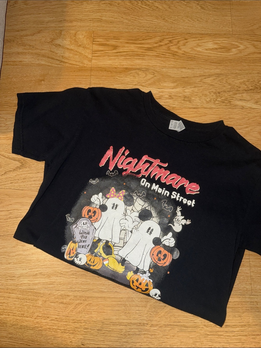 Nightmare On Main Street Halloween Graphic Tee - Black